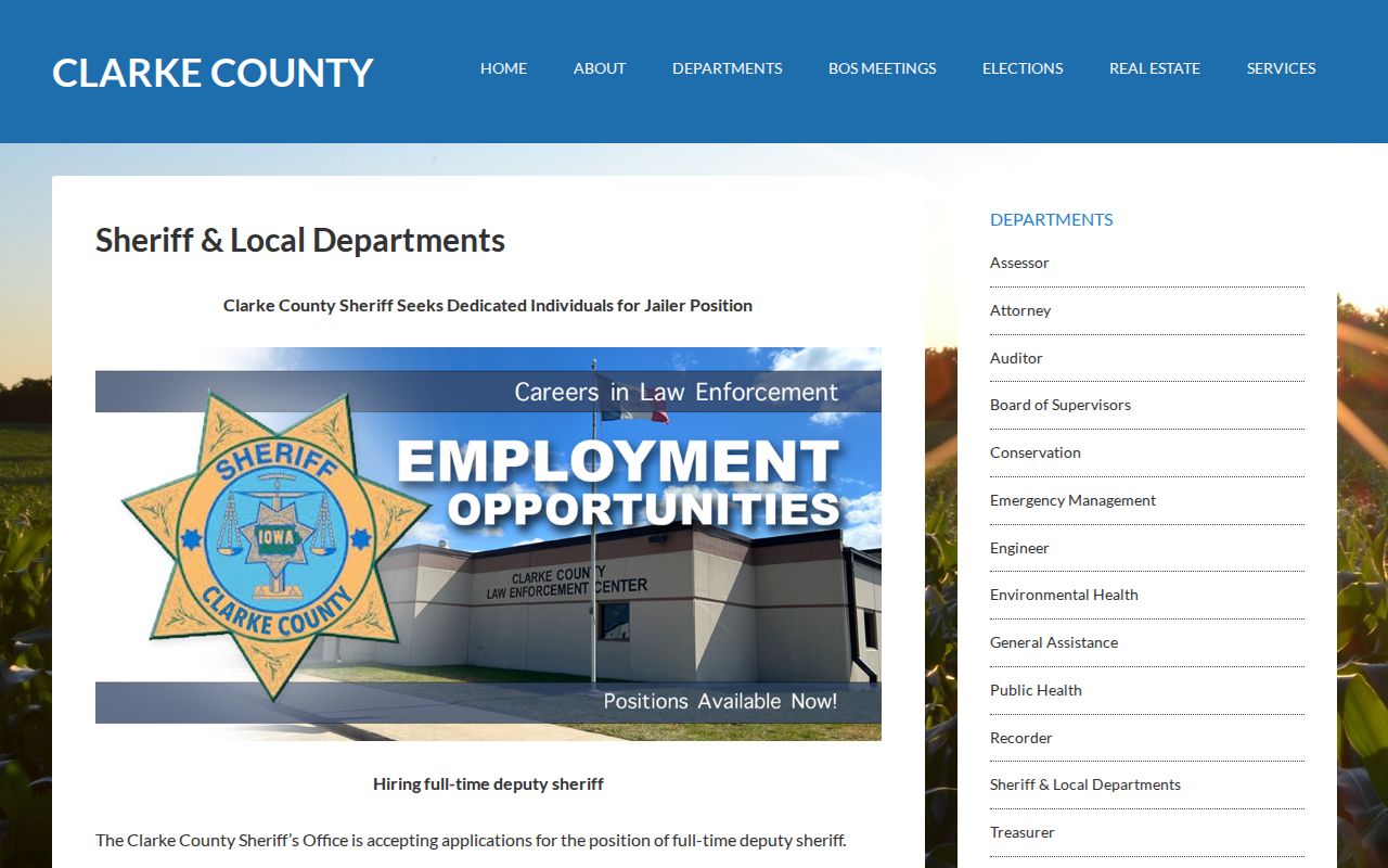 Clarke County arrest history sheriff and local law enforcement directory
