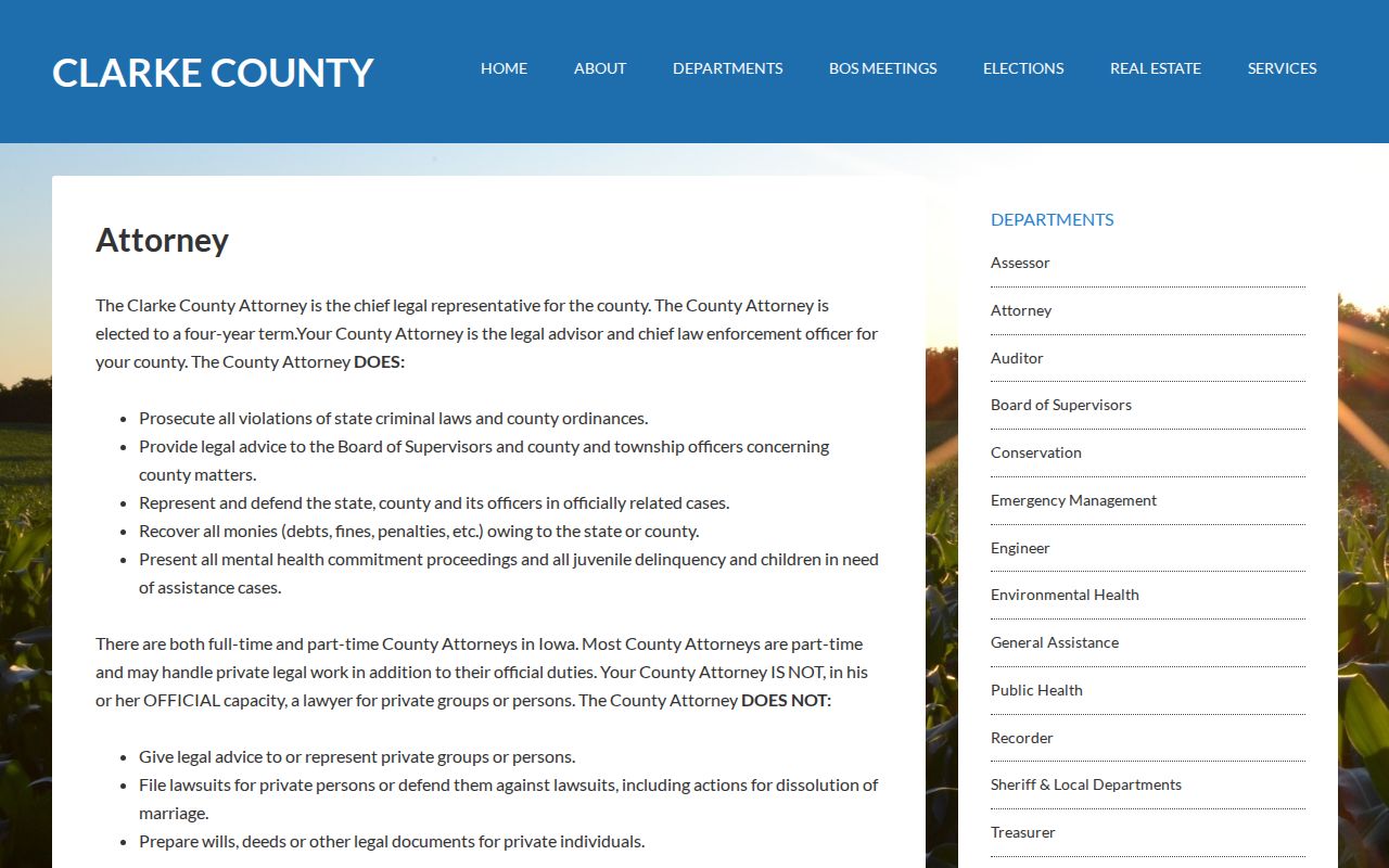 Clarke County criminal case county attorney office