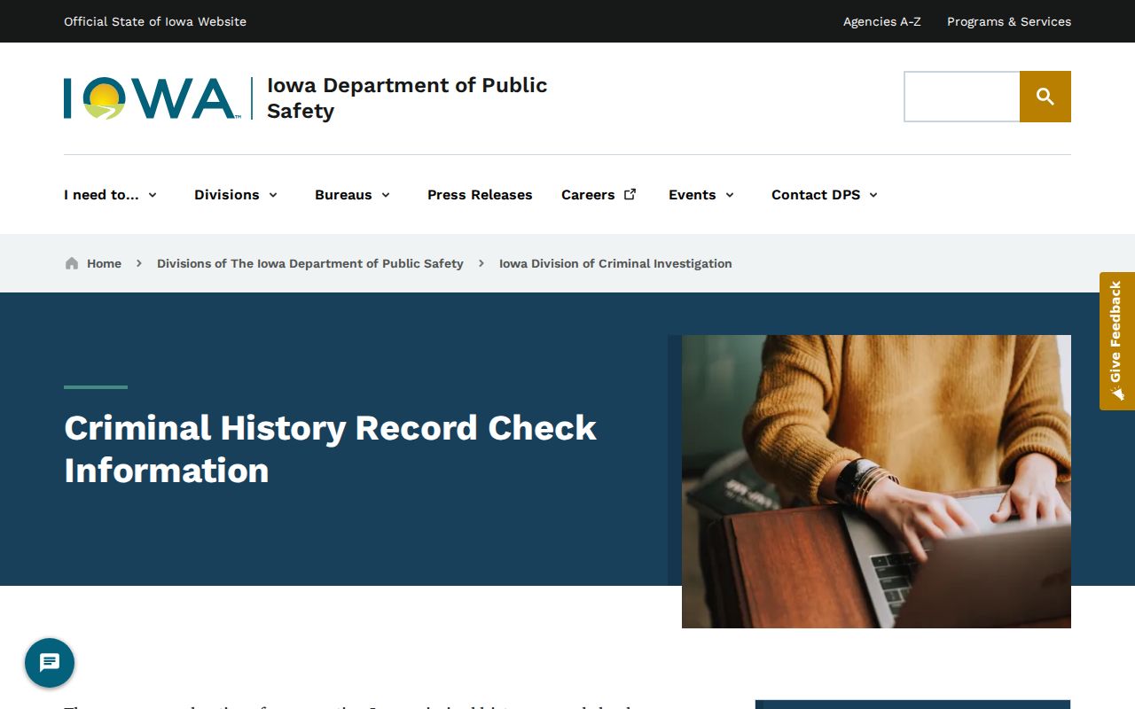 Clarke County criminal history DCI check information